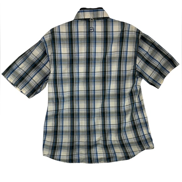 Magellan Fish Gear Mag Chill Men Utility Shirt Blue Plaid Button Ventilated S - Picture 3 of 14